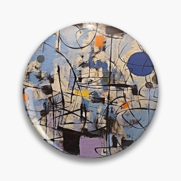 Item preview, A Time Of Joy, 1950s Style Abstract Painting by Bossy Cat Home designed and sold by BossyCatHome.