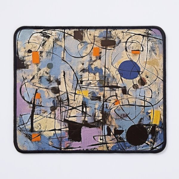 Item preview, A Time Of Joy, 1950s Style Abstract Painting by Bossy Cat Home designed and sold by BossyCatHome.