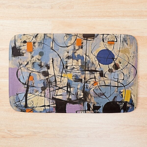 Item preview, A Time Of Joy, 1950s Style Abstract Painting by Bossy Cat Home designed and sold by BossyCatHome.