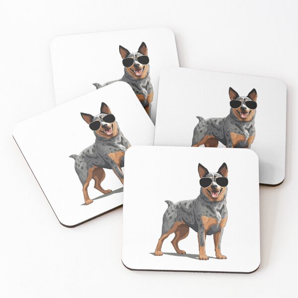 Item preview, Cute Australian Cattle Dog Wearing Sunglasses designed and sold by TheAnimalZ00.