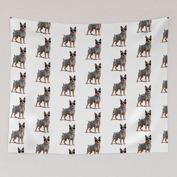 Item preview, Cute Australian Cattle Dog Wearing Sunglasses designed and sold by TheAnimalZ00.