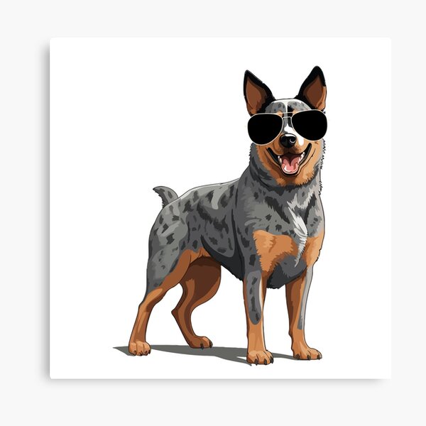 Item preview, Cute Australian Cattle Dog Wearing Sunglasses designed and sold by TheAnimalZ00.