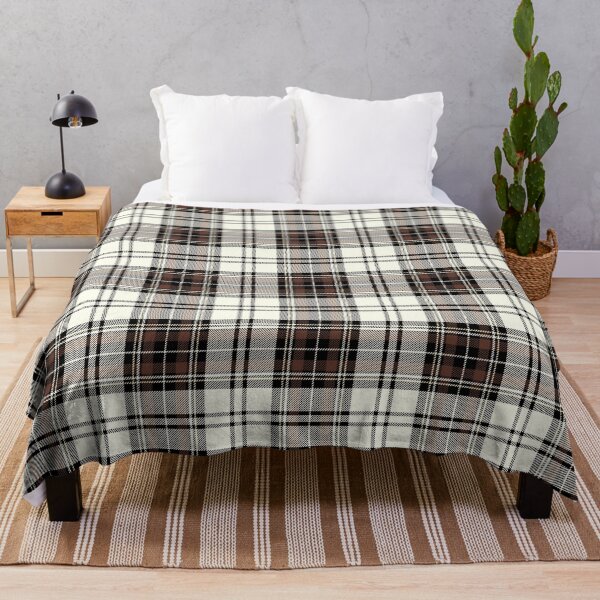 Item preview, Van Dyke Brown, Ivory, Black Weave; Tartan Colors, Plaid Pattern, Design designed and sold by ModdiesColors.