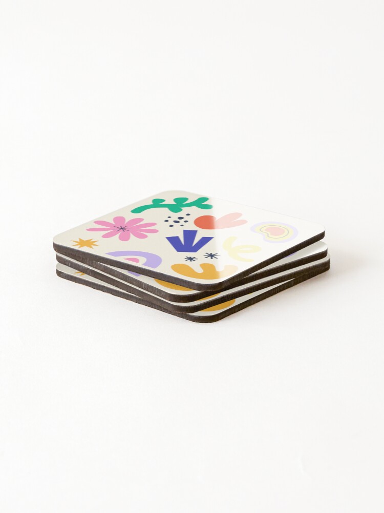 Thumbnail 4 of 5, Coasters (Set of 4), Abstract Pattern designed and sold by MelTay21.