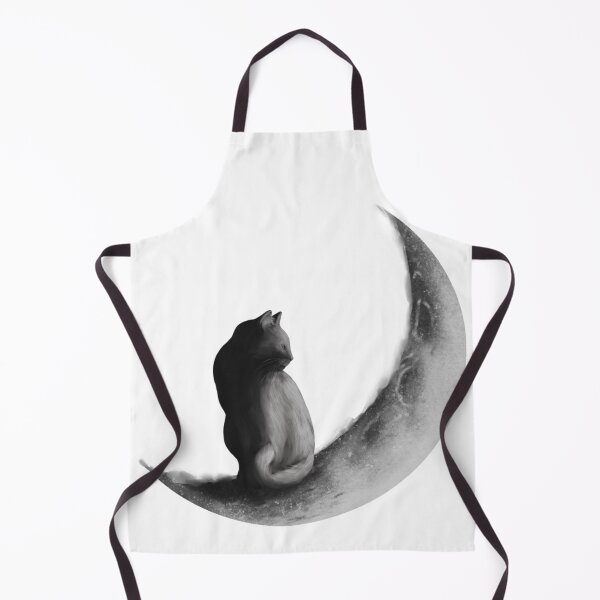 Item preview, cat on a crescent moon designed and sold by paintedpalette3.