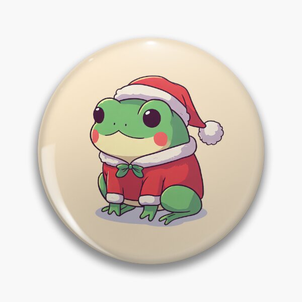 Item preview, Cute Christmas Frog Santa designed and sold by KAI-Studio.