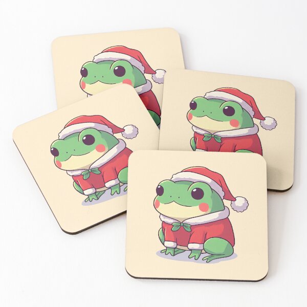 Item preview, Cute Christmas Frog Santa designed and sold by KAI-Studio.