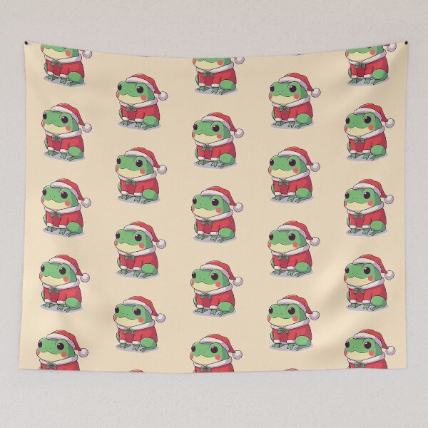 Item preview, Cute Christmas Frog Santa designed and sold by KAI-Studio.