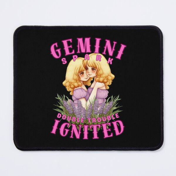 Item preview, Gemini Spark: Double Trouble Ignited. gemini astrological sign designed and sold by ZodiacWonders.