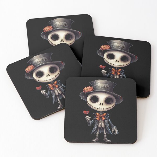 Item preview, Dark Skeletons Cute Valentine designed and sold by PugD.