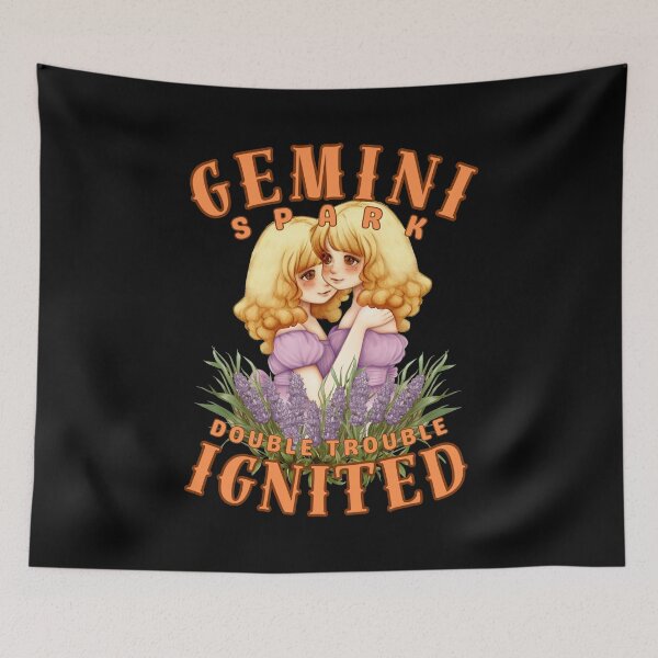 Item preview, Gemini Spark: Double Trouble Ignited. gemini quote designed and sold by ZodiacWonders.