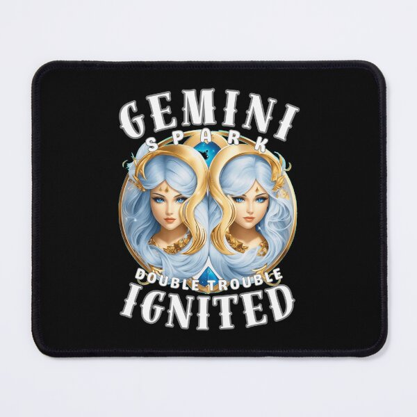Item preview, Gemini Spark: Double Trouble Ignited. gemini sayings designed and sold by ZodiacWonders.