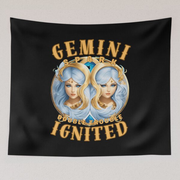 Item preview, Gemini Spark: Double Trouble Ignited. gemini funny designed and sold by ZodiacWonders.