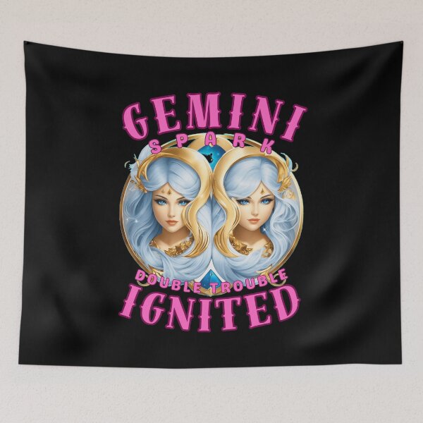 Item preview, Gemini Spark: Double Trouble Ignited. gemini lovers designed and sold by ZodiacWonders.