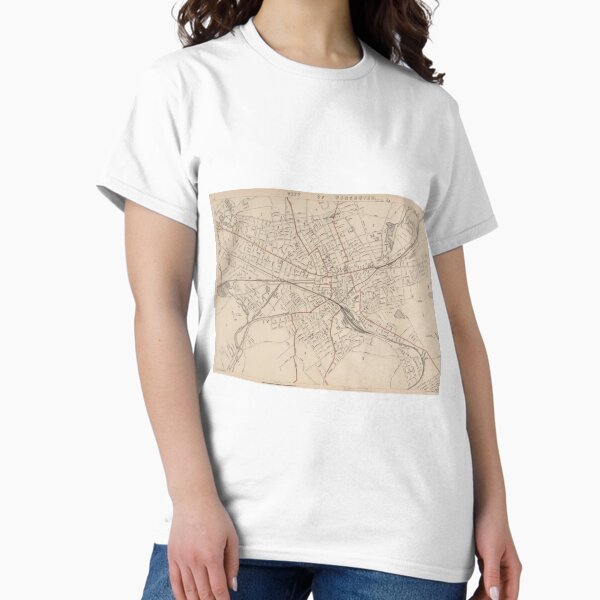 Item preview, Vintage Map of Worcester MA (1891) designed and sold by BravuraMedia.