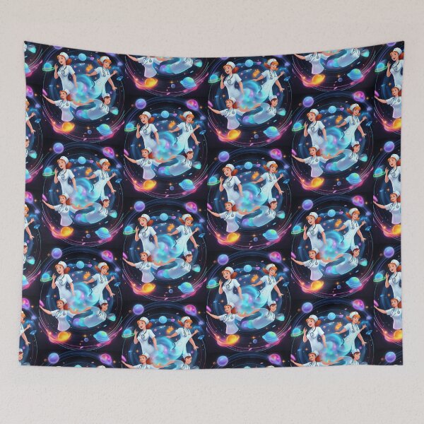 Item preview, Happy Space Nurses designed and sold by purplesensation.