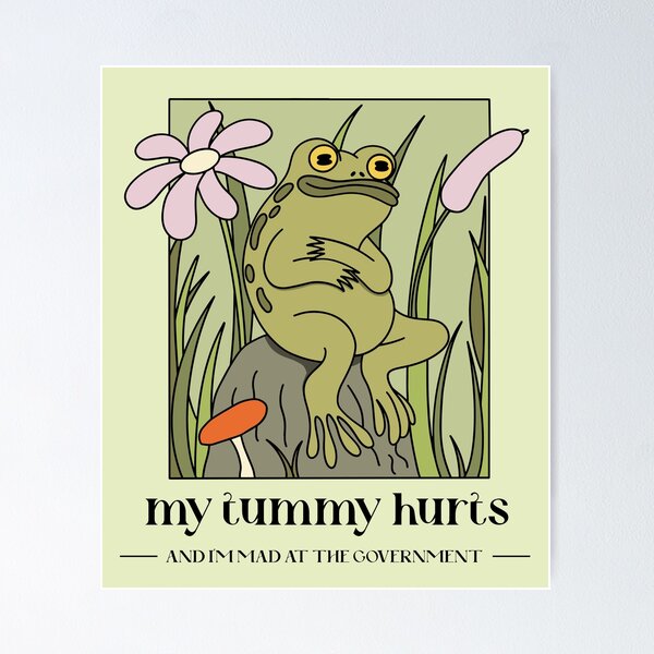 Item preview, My Tummy Hurts and I'm Mad at the Government designed and sold by doghouseindy.
