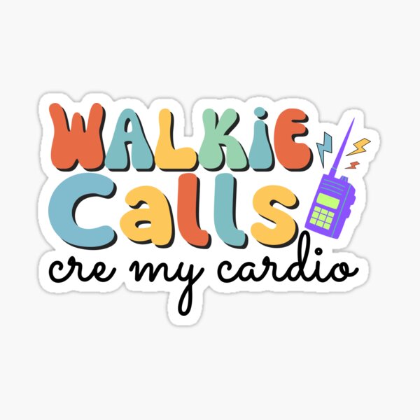Aperçu de l'œuvre Les appels walkie sont mon cardio, professeur d'éducation spécialisée créée et vendue par yass-art.