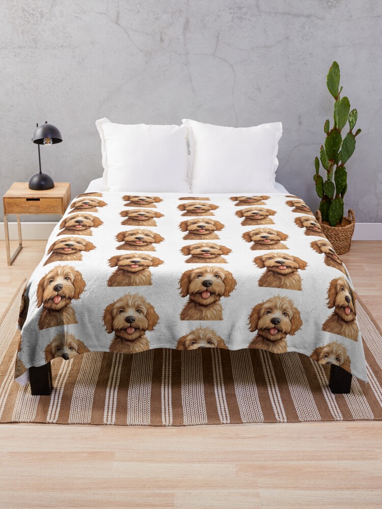 Australian Labradoodle Throw Blanket for Sale by TheAnimalZ00 Redbubble