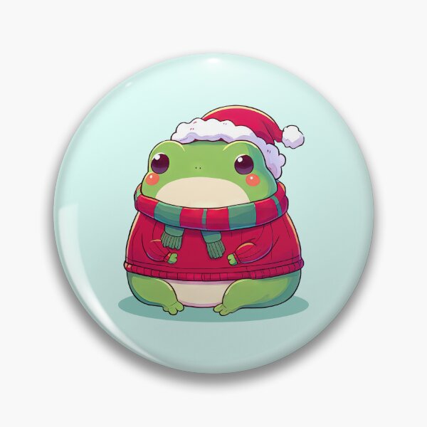 Item preview, Cute Christmas Frog in Sweater designed and sold by KAI-Studio.