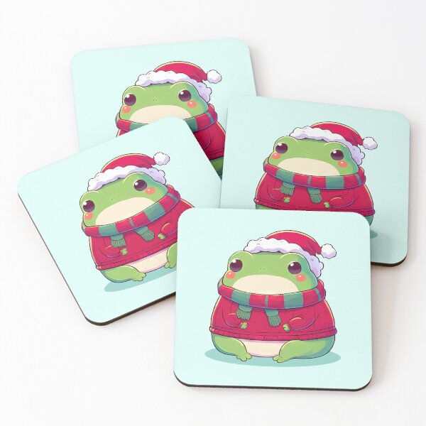 Item preview, Cute Christmas Frog in Sweater designed and sold by KAI-Studio.