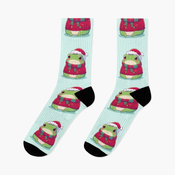 Item preview, Cute Christmas Frog in Sweater designed and sold by KAI-Studio.