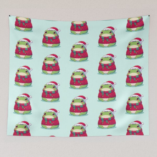Item preview, Cute Christmas Frog in Sweater designed and sold by KAI-Studio.