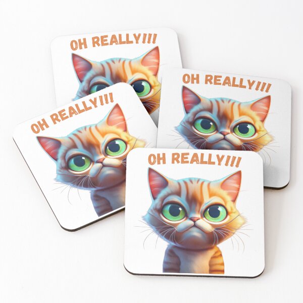 Item preview, Oh Really !!!!. Funny Cat designed and sold by RiffRaffGraffix.