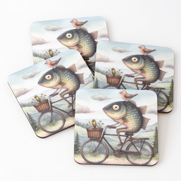 Item preview, Fish Touring on a Bicycle designed and sold by Kenneth Labuskes.