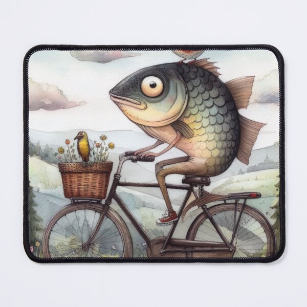 Item preview, Fish Touring on a Bicycle designed and sold by Kenneth Labuskes.