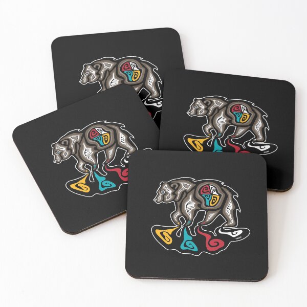 Item preview, Four Directions Bear WAWEZHI Canada Indigenous Art designed and sold by WAWEZHI.