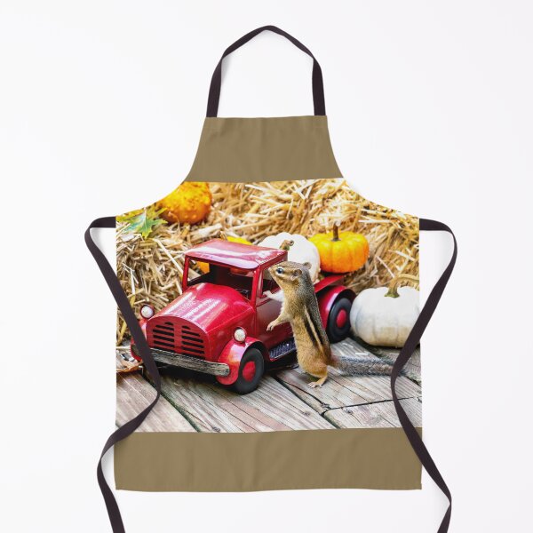 Item preview, Chipmunk with a loaded truck full of pumpkins designed and sold by Susan Sheldon.