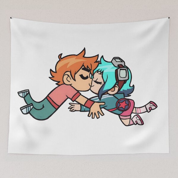 Item preview, Scott Pilgrim x Ramona Flowers kiss Takes Off designed and sold by COSTFEIT.