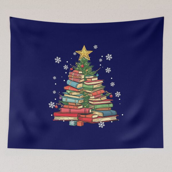 Item preview, Bookish Christmas Tree Sweatshirt for Book Lovers, by DAM Creative designed and sold by DAM Creative ⭐⭐⭐⭐⭐.