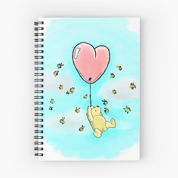 Item preview, Winnie the Pooh with Heart Balloon designed and sold by Portfolio Run.