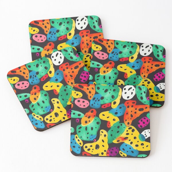 Item preview, Cute Abstract Shape Polka Dot Colorful Print Pattern designed and sold by bubblegoth.