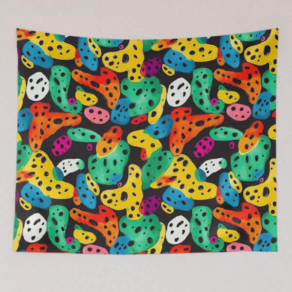 Item preview, Cute Abstract Shape Polka Dot Colorful Print Pattern designed and sold by bubblegoth.