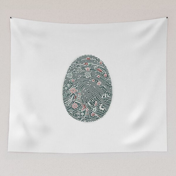 Item preview, Holiday Whorls - Christmas Fingerprint Festivity designed and sold by Sonic-Store.