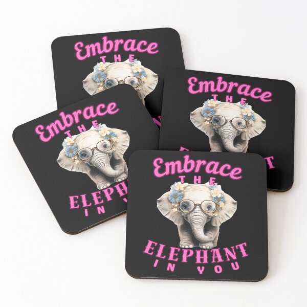 Item preview, Embrace the Elephant in You. elephant head designed and sold by ElephantVibes.