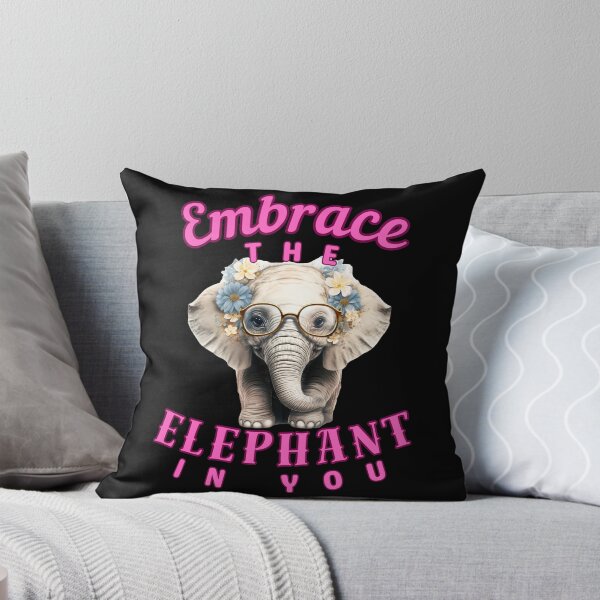 Item preview, Embrace the Elephant in You. elephant head designed and sold by ElephantVibes.