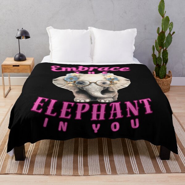 Item preview, Embrace the Elephant in You. elephant head designed and sold by ElephantVibes.