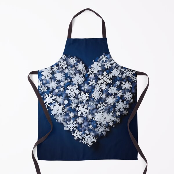 Item preview, Heart shaped holiday snowflake print designed and sold by dcrc.