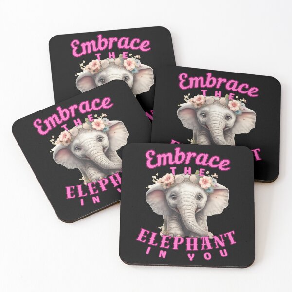 Item preview, Embrace the Elephant in You. elephant saying designed and sold by ElephantVibes.
