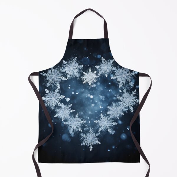 Item preview, Heart shaped holiday snowflake print designed and sold by dcrc.