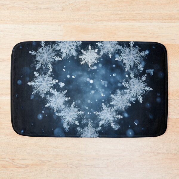 Item preview, Heart shaped holiday snowflake print designed and sold by dcrc.
