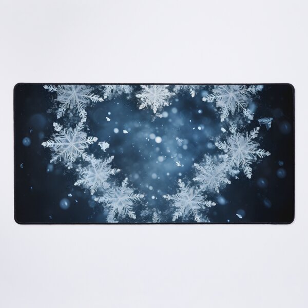 Item preview, Heart shaped holiday snowflake print designed and sold by dcrc.