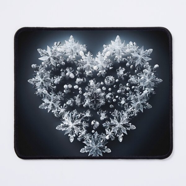 Item preview, heart shaped holiday snowflake print designed and sold by dcrc.
