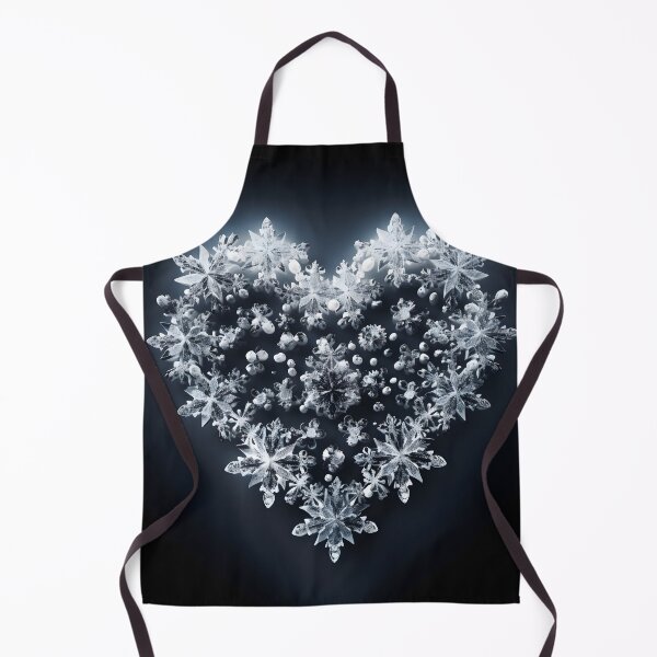 Item preview, heart shaped holiday snowflake print designed and sold by dcrc.