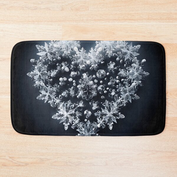 Item preview, heart shaped holiday snowflake print designed and sold by dcrc.