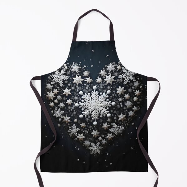 Item preview, heart shaped holiday snowflake print designed and sold by dcrc.